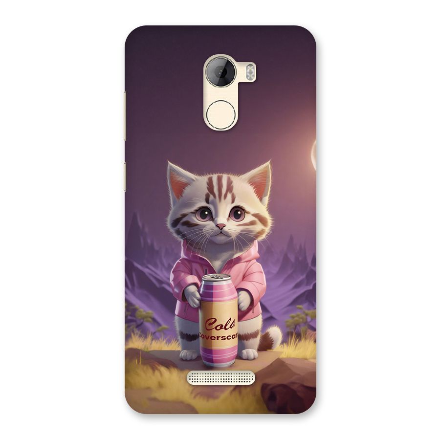 Cat Holding Can Back Case for Gionee A1 LIte