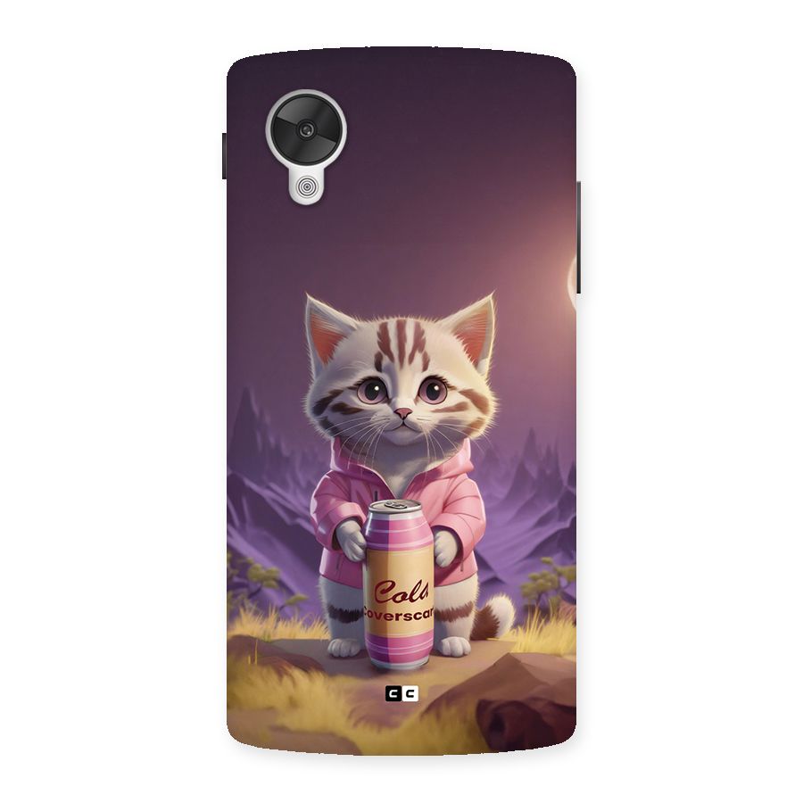Cat Holding Can Back Case for Google Nexus 5
