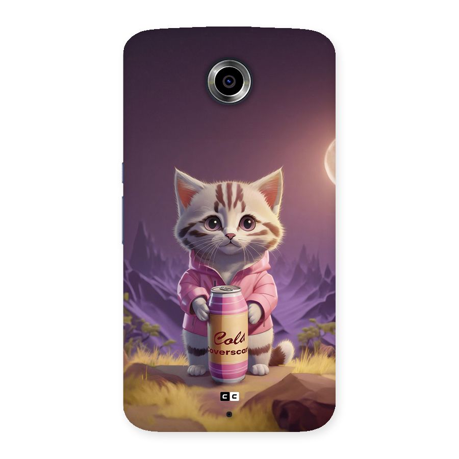 Cat Holding Can Back Case for Google Nexus 6