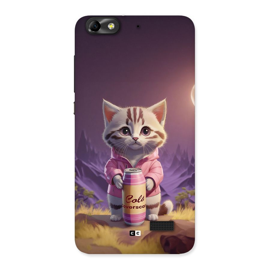 Cat Holding Can Back Case for Honor 4C