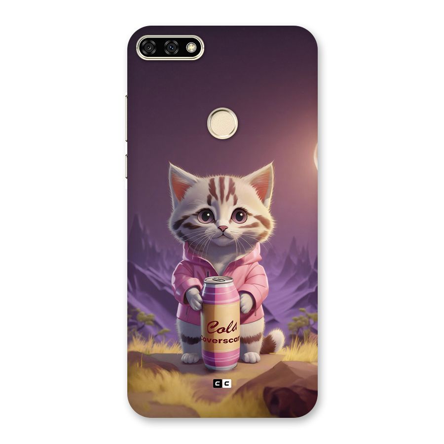Cat Holding Can Back Case for Honor 7A