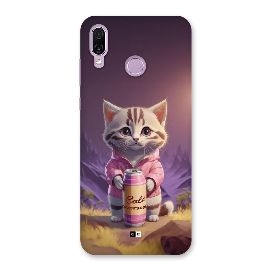 Cat Holding Can Back Case for Honor Play