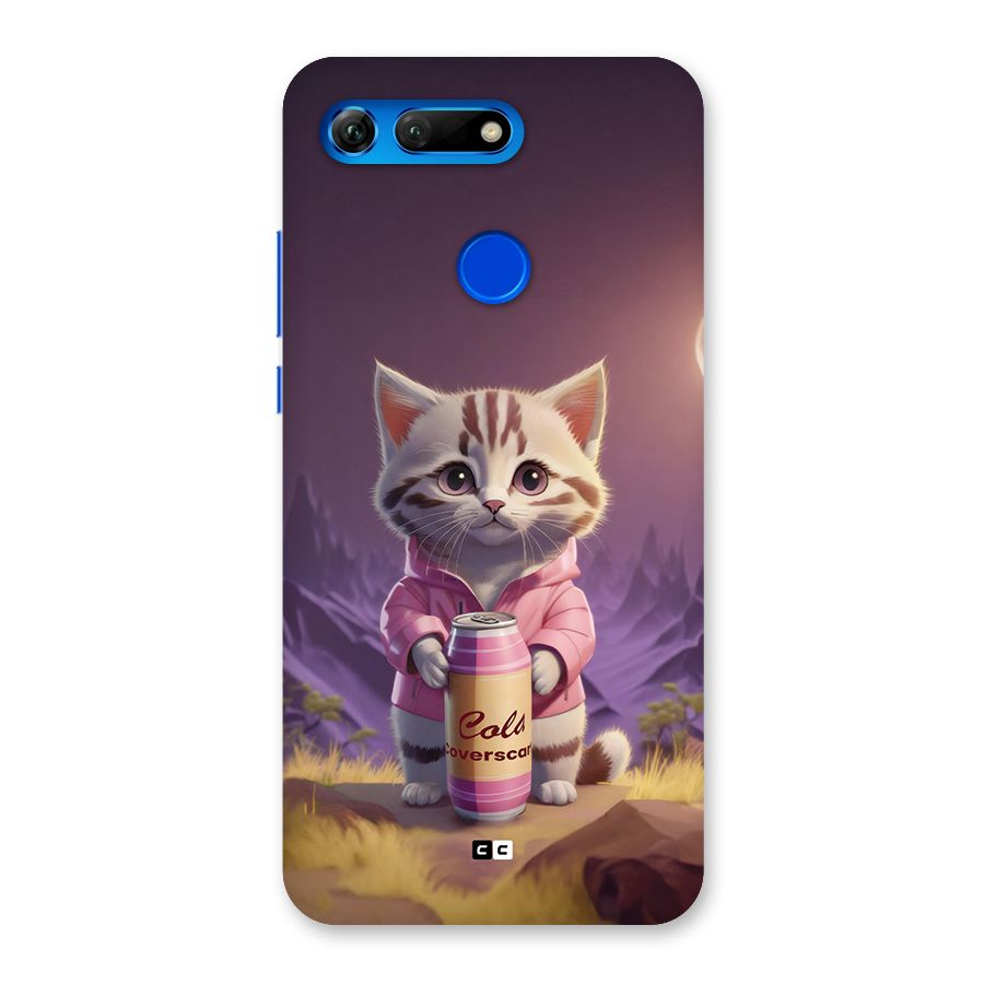 Cat Holding Can Back Case for Honor View 20