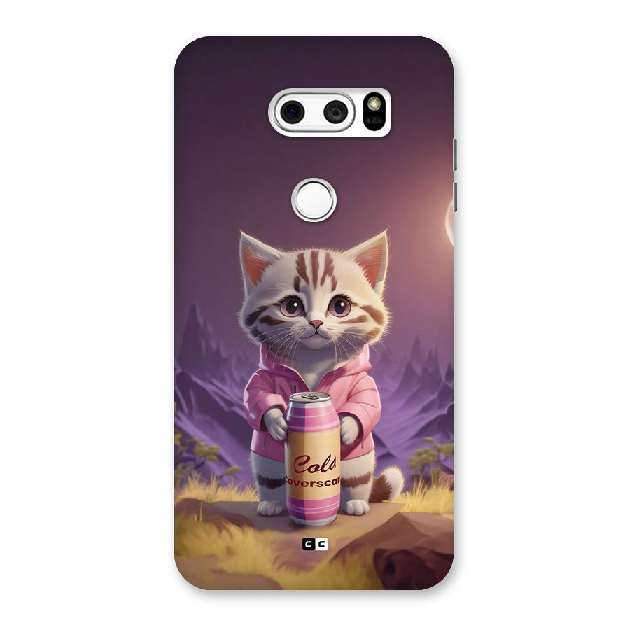 Cat Holding Can Back Case for LG V30