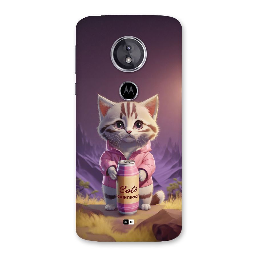 Cat Holding Can Back Case for Moto E5
