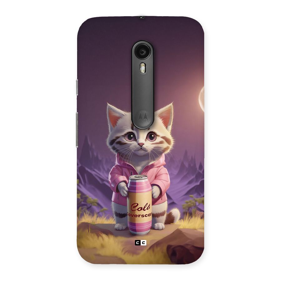 Cat Holding Can Back Case for Moto G Turbo