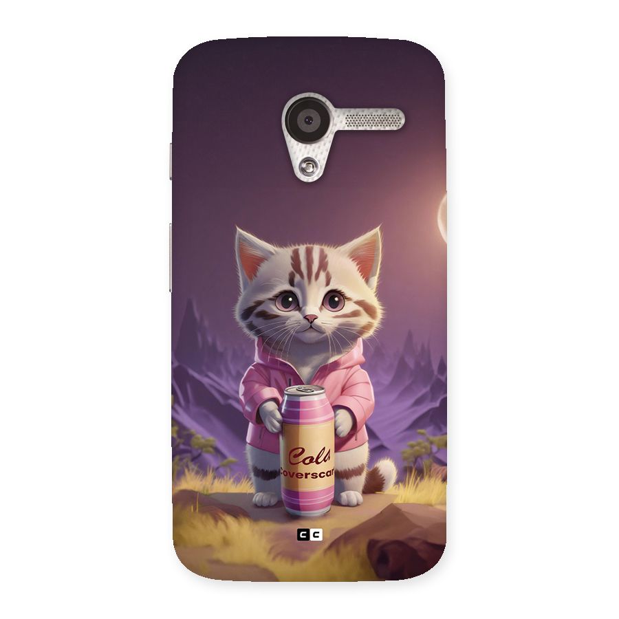 Cat Holding Can Back Case for Moto X