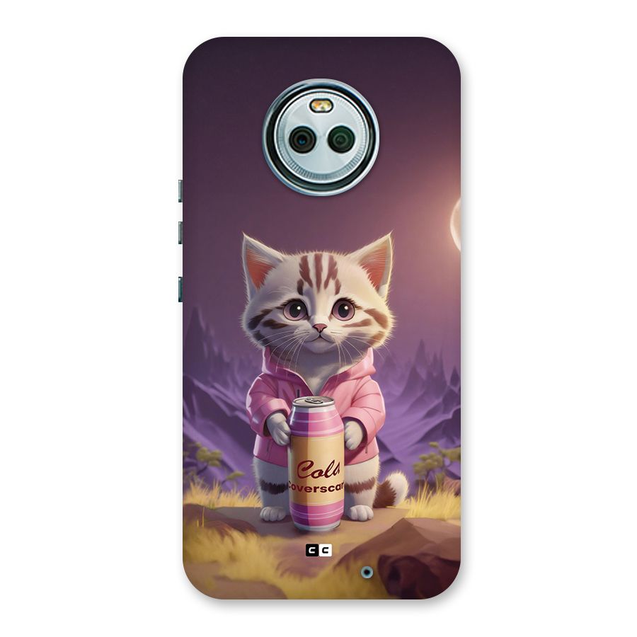 Cat Holding Can Back Case for Moto X4