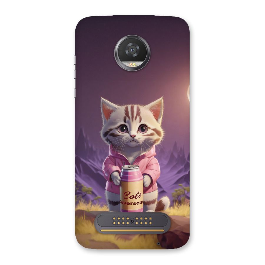Cat Holding Can Back Case for Moto Z2 Play