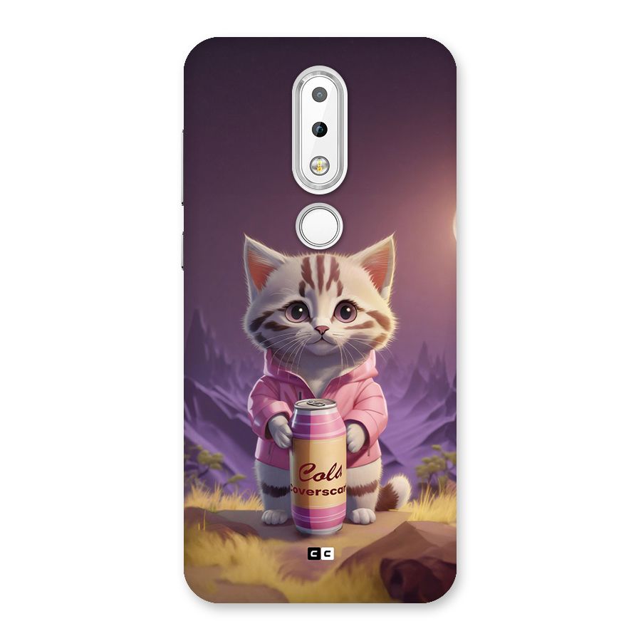 Cat Holding Can Back Case for Nokia 6.1 Plus