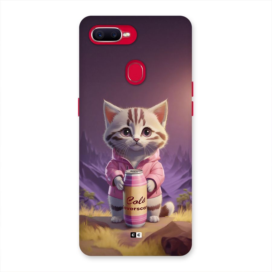 Cat Holding Can Back Case for Oppo F9 Pro