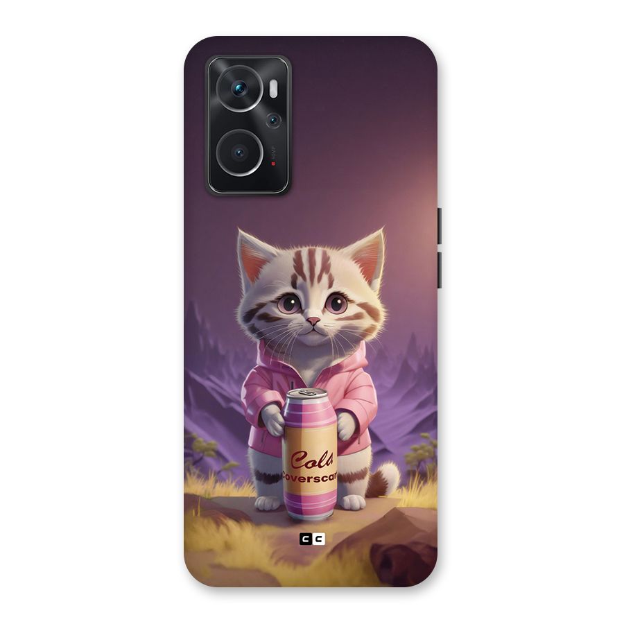 Cat Holding Can Back Case for Oppo K10 4G