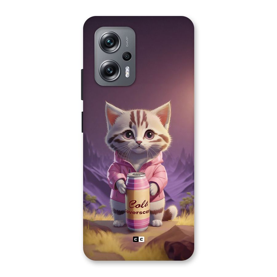 Cat Holding Can Back Case for Redmi K50i
