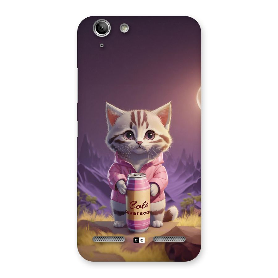 Cat Holding Can Back Case for Vibe K5
