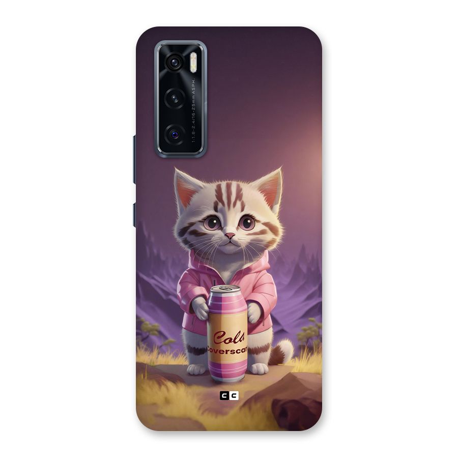 Cat Holding Can Back Case for Vivo V20 SE