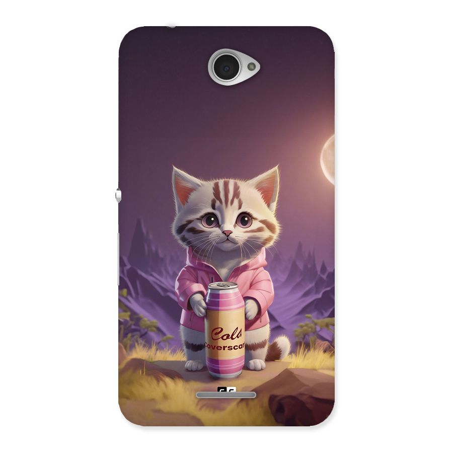 Cat Holding Can Back Case for Xperia E4