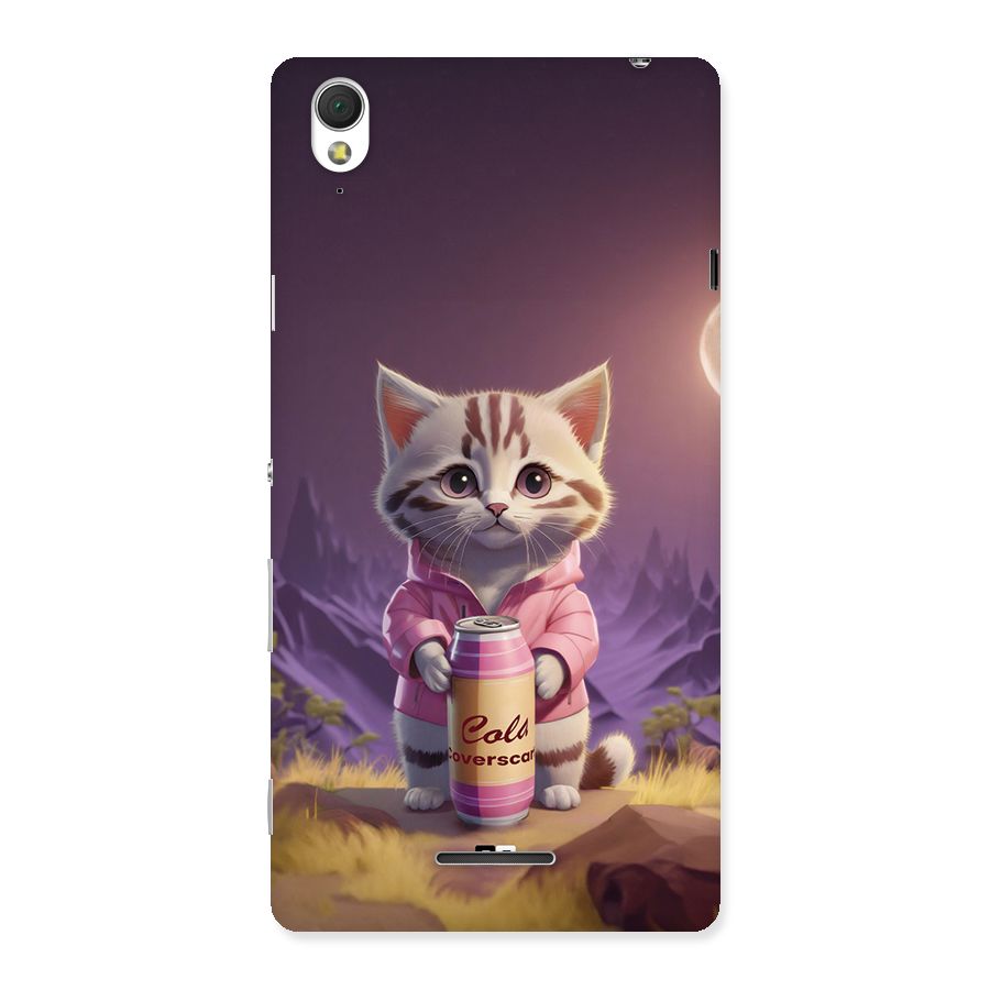 Cat Holding Can Back Case for Xperia T3