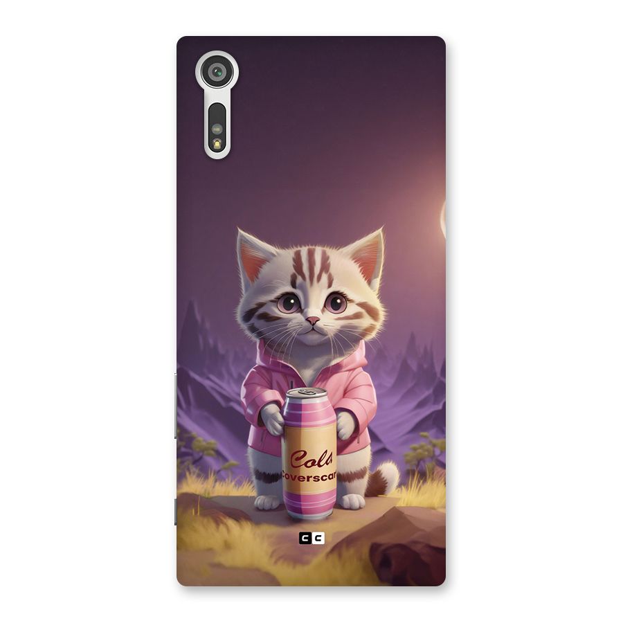 Cat Holding Can Back Case for Xperia XZ