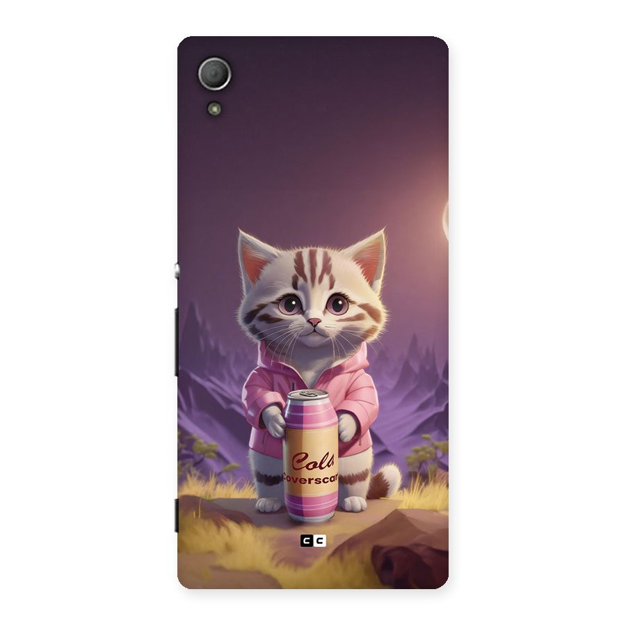 Cat Holding Can Back Case for Xperia Z3 Plus