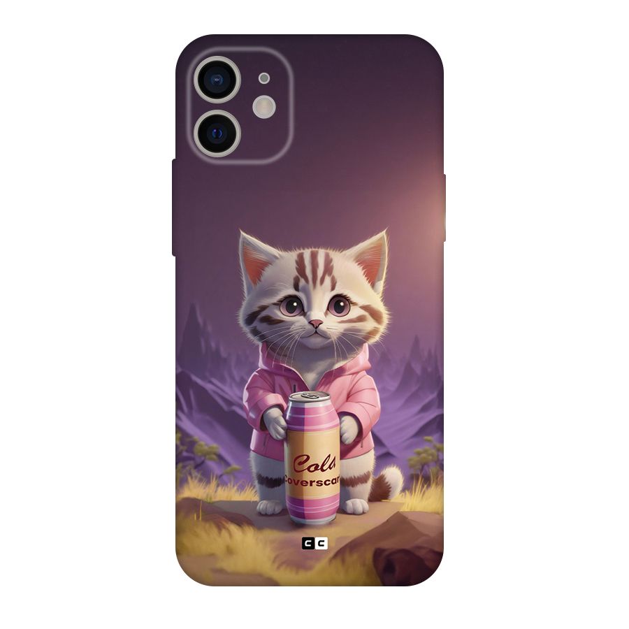 Cat Holding Can Back Case for iPhone 11