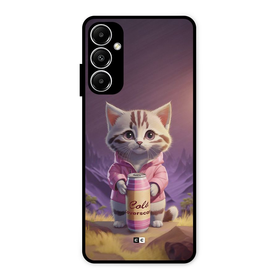 Cat Holding Can Metal Back Case for Galaxy A05s