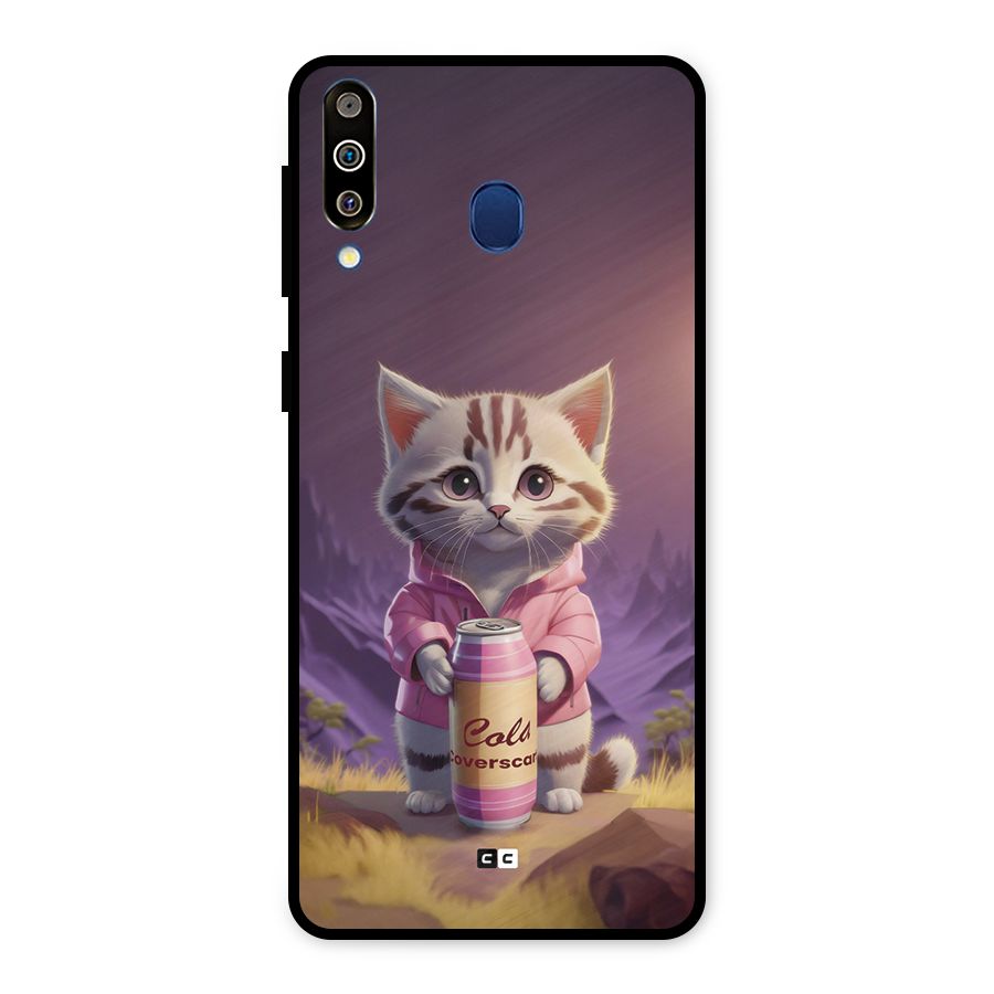 Cat Holding Can Metal Back Case for Galaxy M30