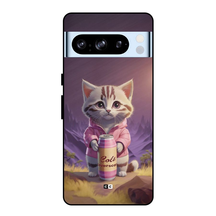 Cat Holding Can Metal Back Case for Google Pixel 8 Pro