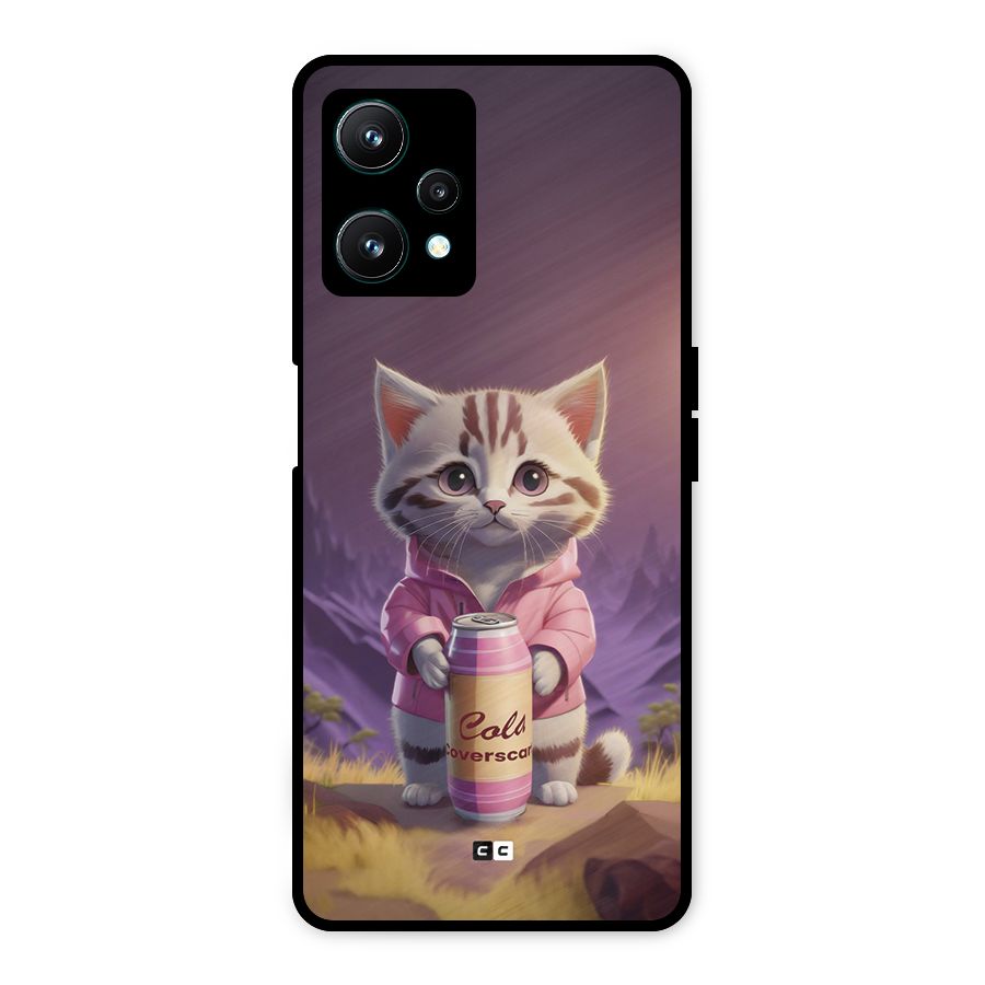 Cat Holding Can Metal Back Case for Realme 9 Pro 5G