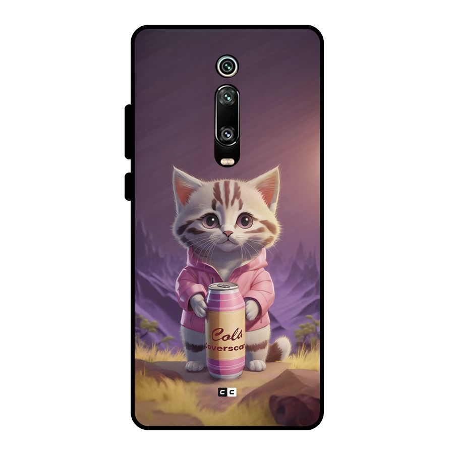 Cat Holding Can Metal Back Case for Redmi K20