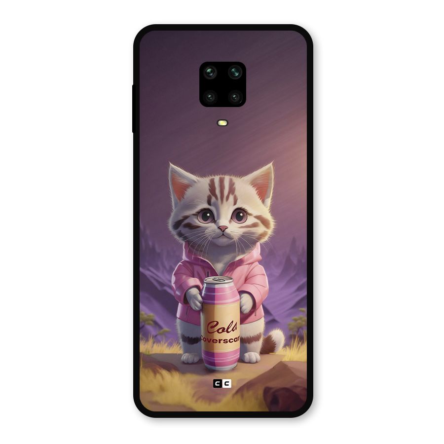 Cat Holding Can Metal Back Case for Redmi Note 10 Lite
