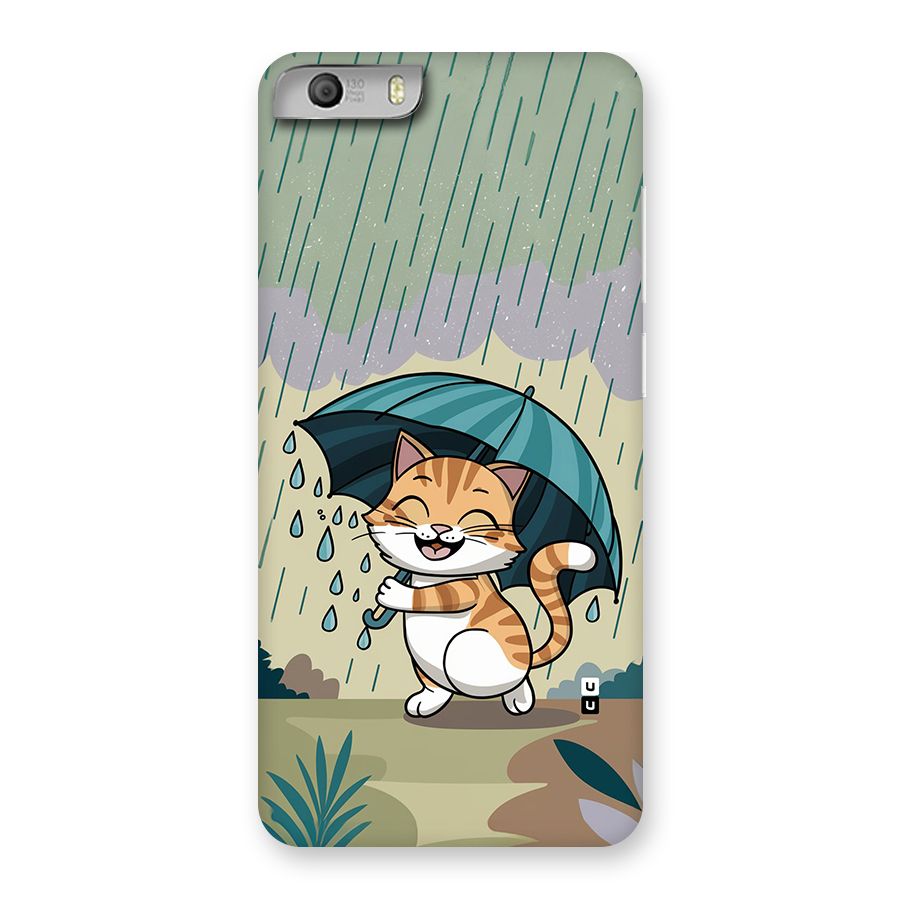 Cat In Rain Back Case for Canvas Knight 2