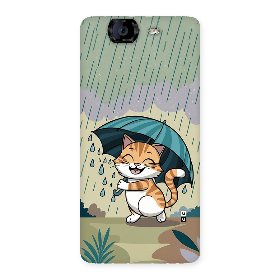 Cat In Rain Back Case for Canvas Knight A350