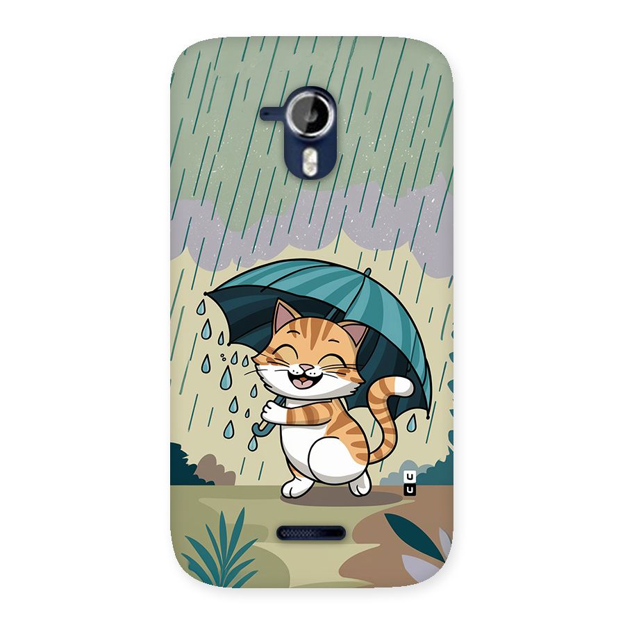 Cat In Rain Back Case for Canvas Magnus A117