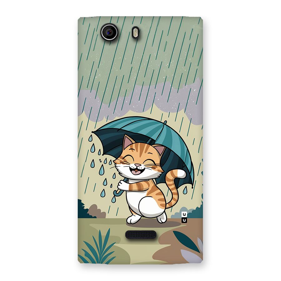 Cat In Rain Back Case for Canvas Nitro 2 E311