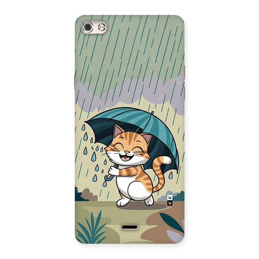 Cat In Rain Back Case for Canvas Silver 5
