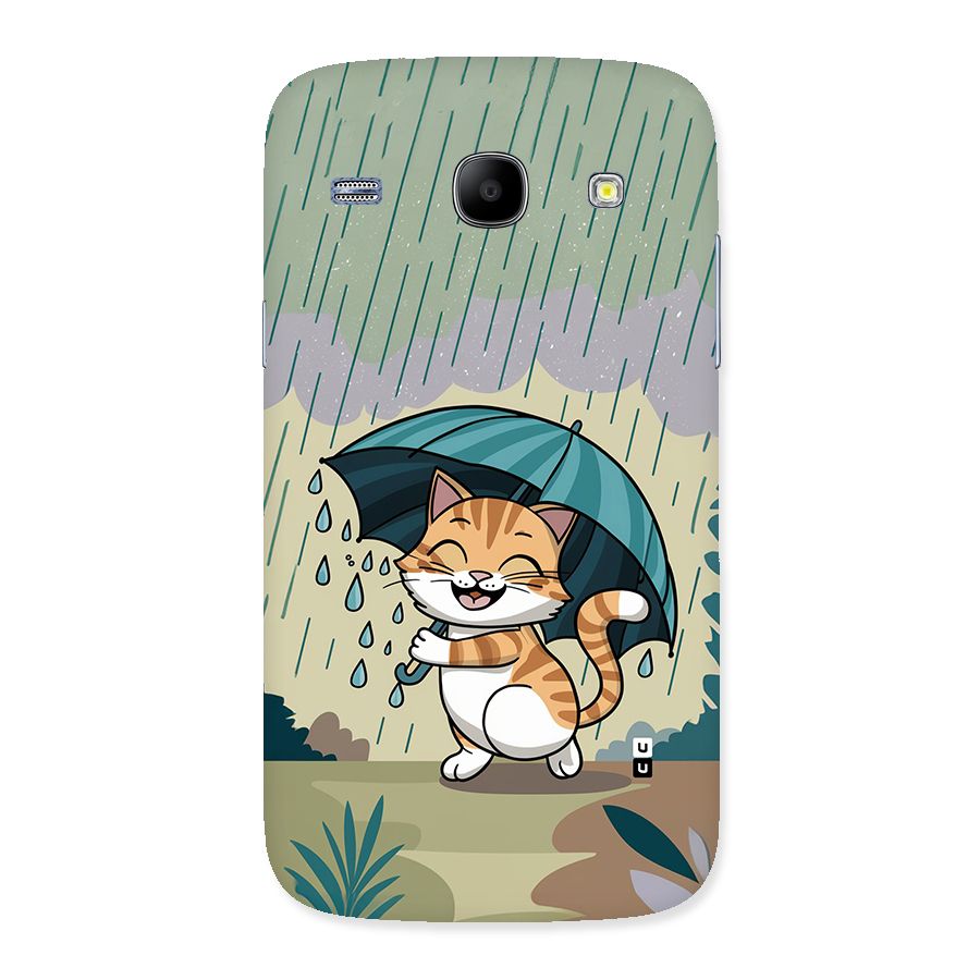 Cat In Rain Back Case for Galaxy Core