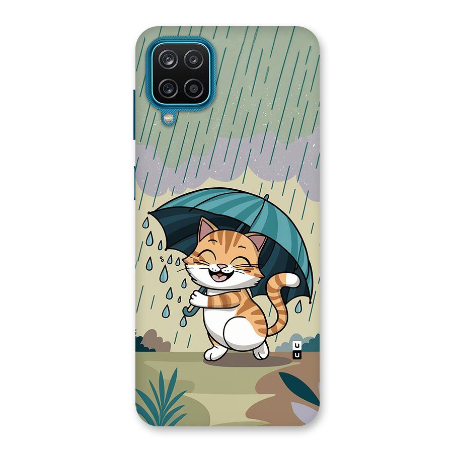 Cat In Rain Back Case for Galaxy F12