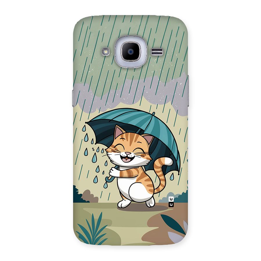 Cat In Rain Back Case for Galaxy J2 Pro