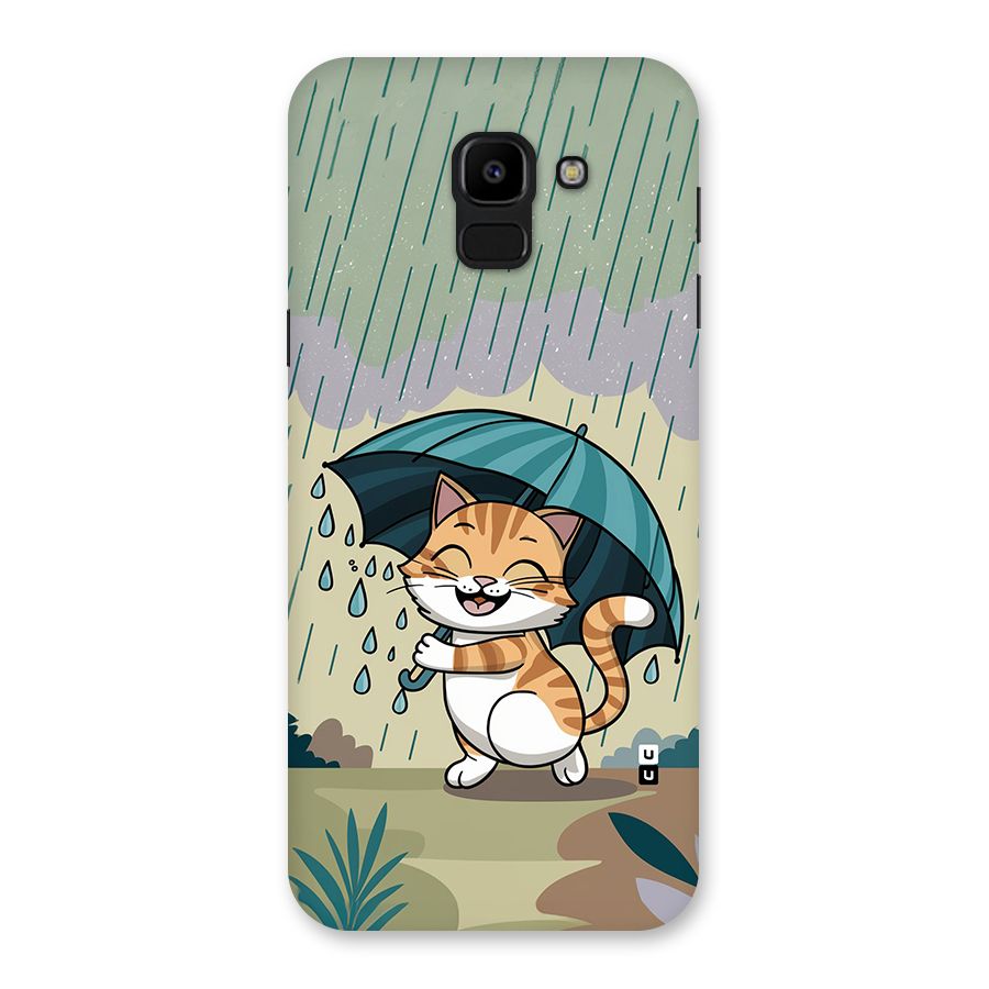Cat In Rain Back Case for Galaxy J6