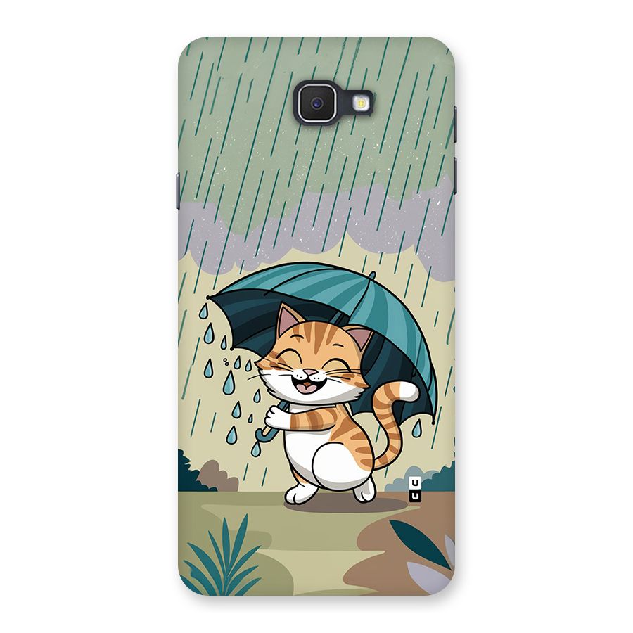Cat In Rain Back Case for Galaxy J7 Prime