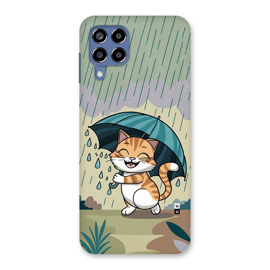 Cat In Rain Back Case for Galaxy M53 5G