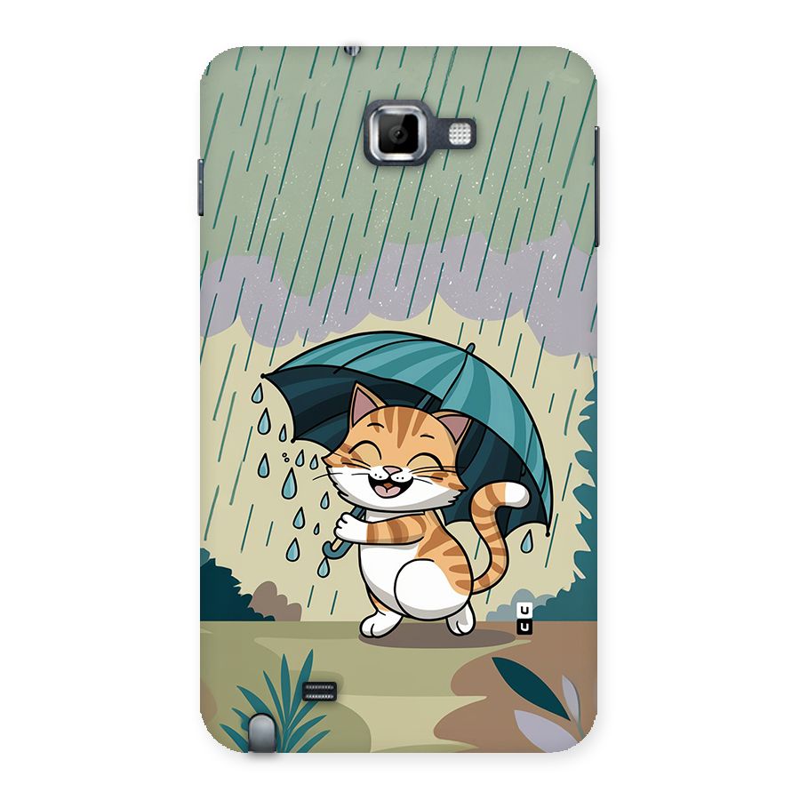 Cat In Rain Back Case for Galaxy Note