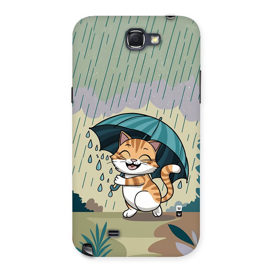 Cat In Rain Back Case for Galaxy Note 2