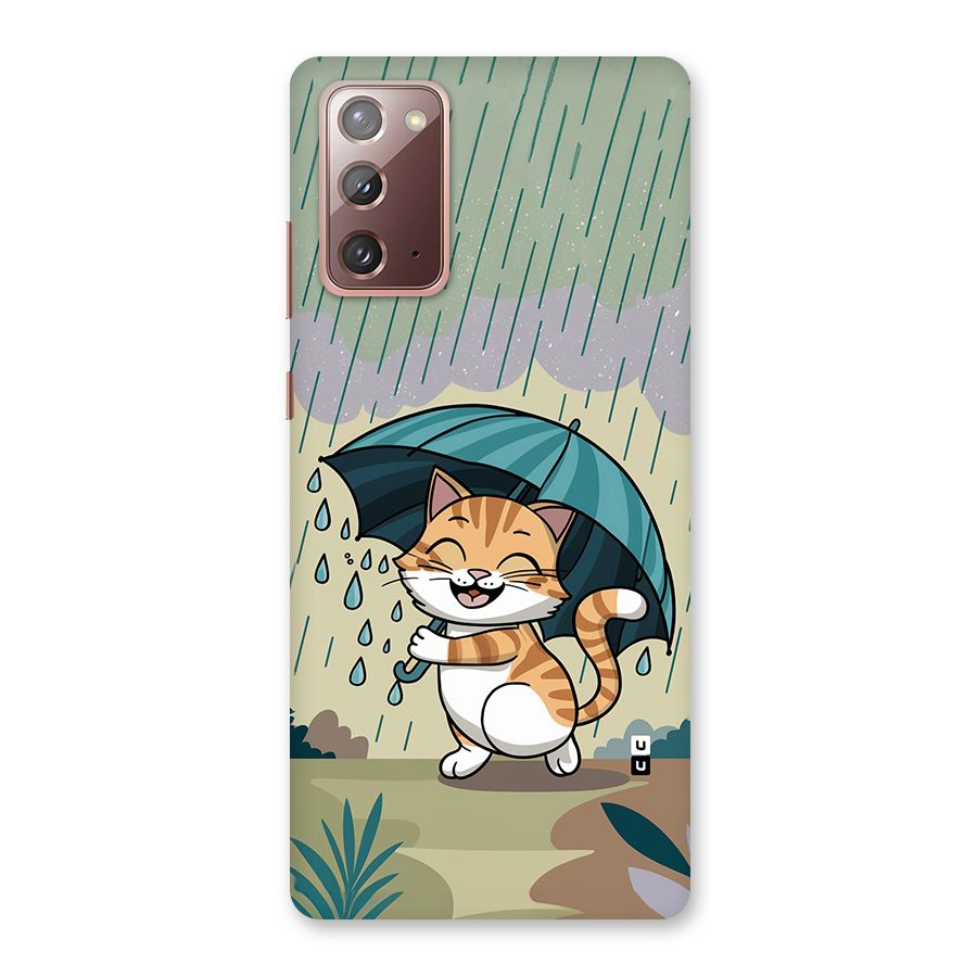 Cat In Rain Back Case for Galaxy Note 20