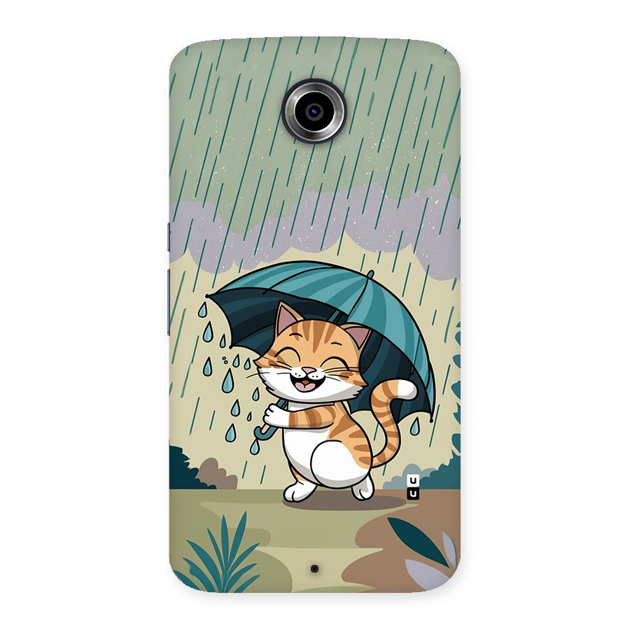 Cat In Rain Back Case for Google Nexus 6