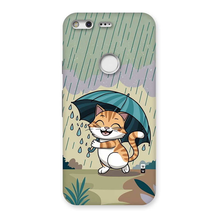 Cat In Rain Back Case for Google Pixel