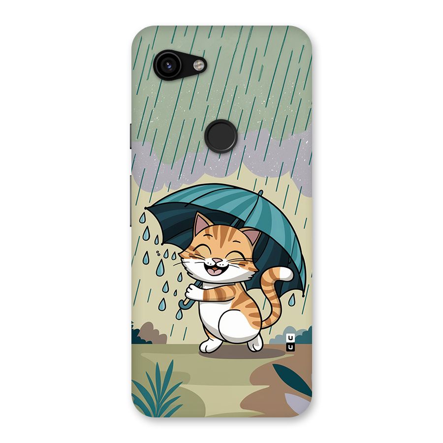 Cat In Rain Back Case for Google Pixel 3a