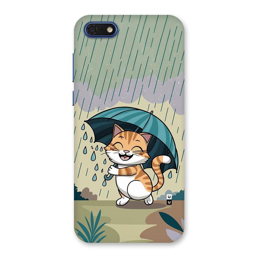 Cat In Rain Back Case for Honor 7s