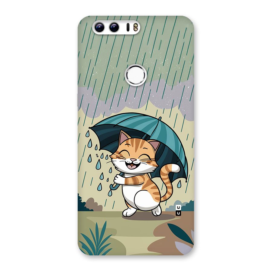 Cat In Rain Back Case for Honor 8