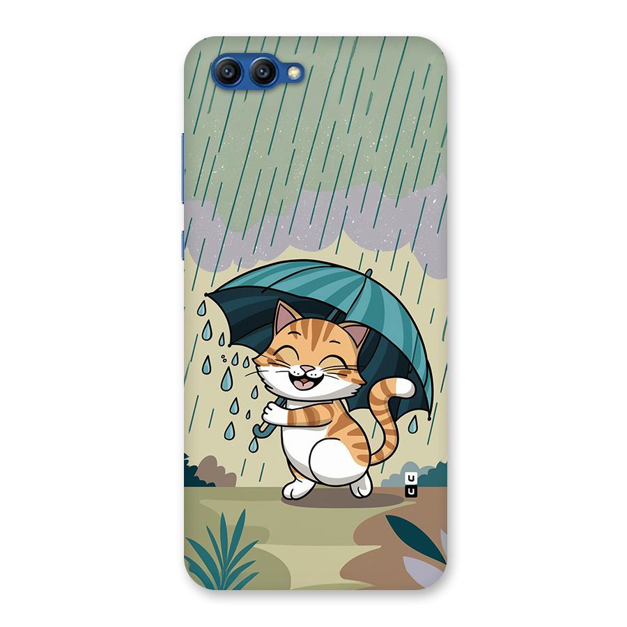 Cat In Rain Back Case for Honor View 10